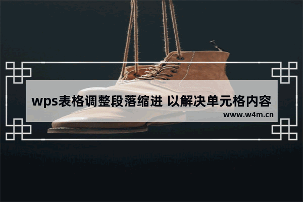 wps表格调整段落缩进 以解决单元格内容中右对齐的换行问题