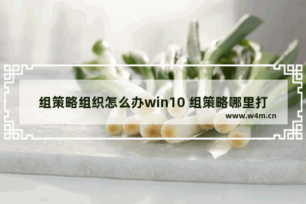 组策略组织怎么办win10 组策略哪里打开