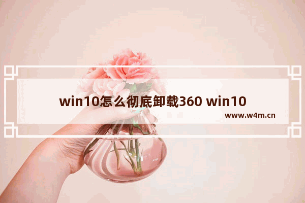 win10怎么彻底卸载360 win10怎么彻底卸载谷歌浏览器