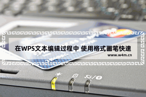 在WPS文本编辑过程中 使用格式画笔快速使两段具有相同的格式