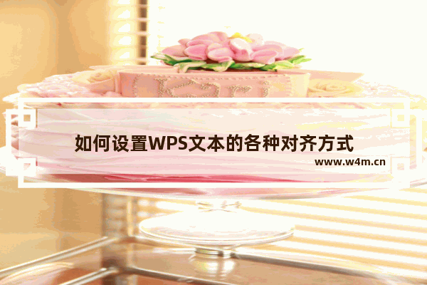 如何设置WPS文本的各种对齐方式