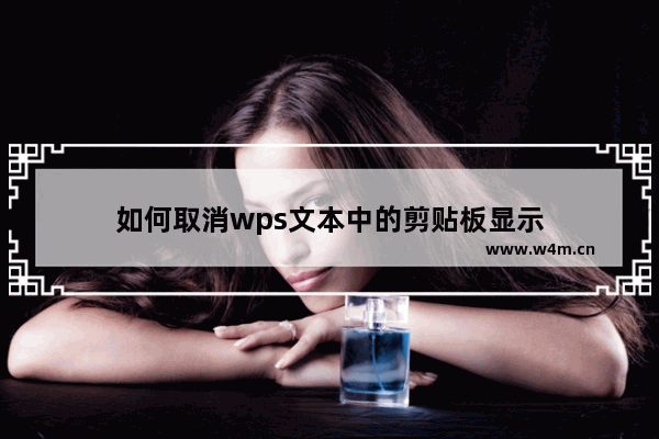 如何取消wps文本中的剪贴板显示