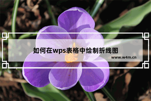 如何在wps表格中绘制折线图