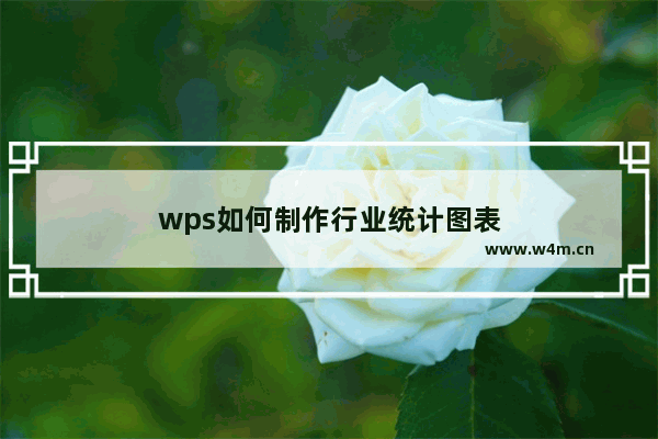 wps如何制作行业统计图表