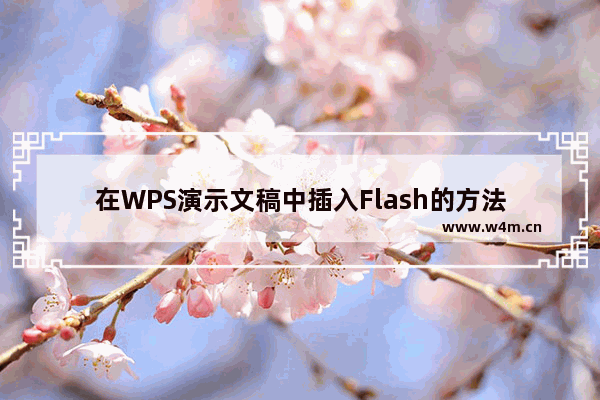 在WPS演示文稿中插入Flash的方法