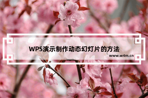 WPS演示制作动态幻灯片的方法