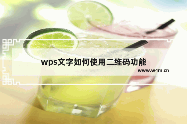 wps文字如何使用二维码功能