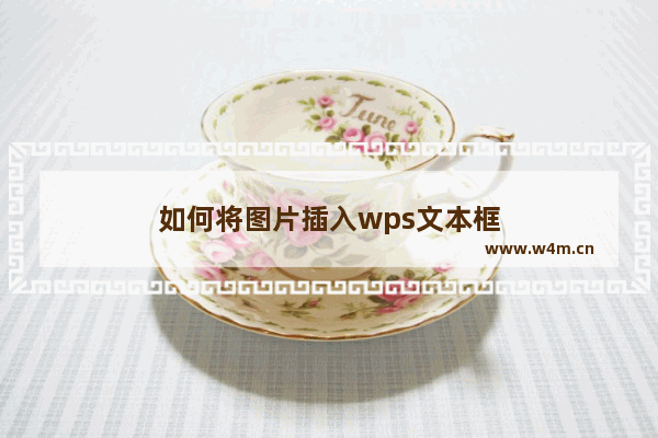 如何将图片插入wps文本框