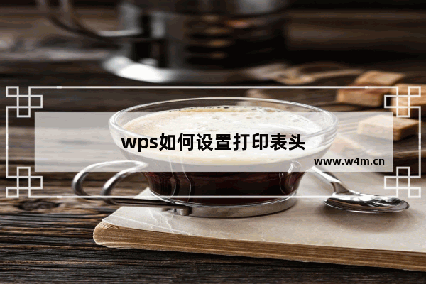 wps如何设置打印表头