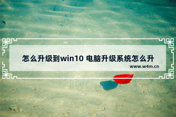 怎么升级到win10 电脑升级系统怎么升级到win10