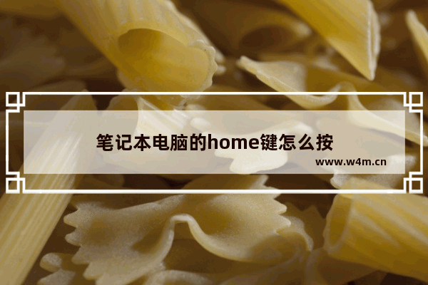 笔记本电脑的home键怎么按