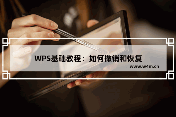 WPS基础教程：如何撤销和恢复