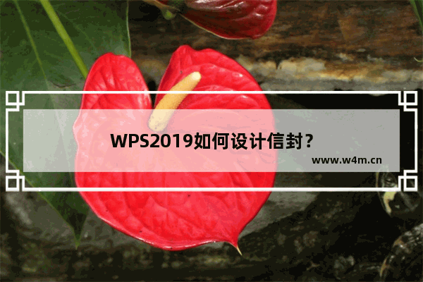 WPS2019如何设计信封？