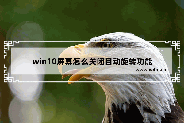 win10屏幕怎么关闭自动旋转功能