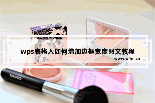 wps表格入如何增加边框宽度图文教程