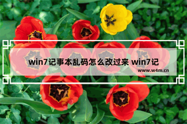 win7记事本乱码怎么改过来 win7记事本扩展名怎么改