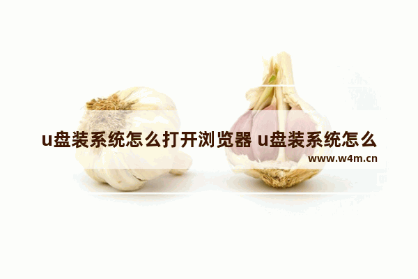 u盘装系统怎么打开浏览器 u盘装系统怎么打开浏览器文件