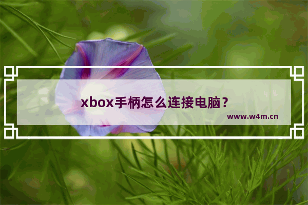 xbox手柄怎么连接电脑？