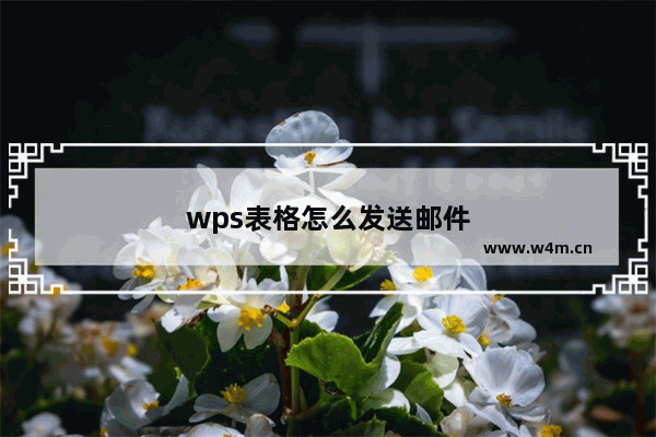 wps表格怎么发送邮件