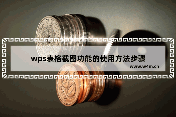 wps表格截图功能的使用方法步骤