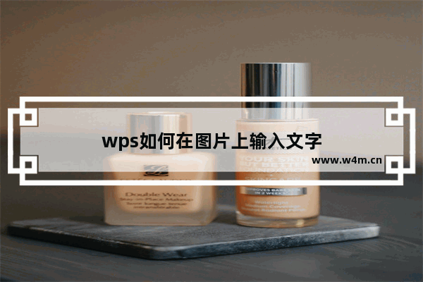 wps如何在图片上输入文字