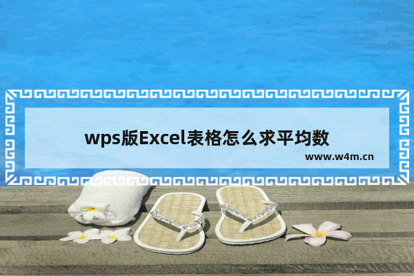 wps版Excel表格怎么求平均数