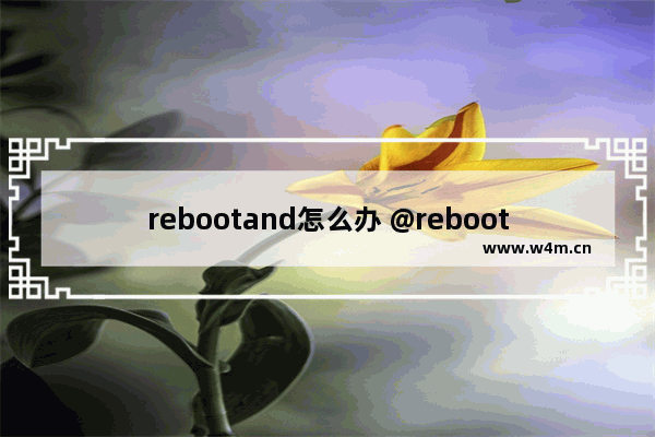 rebootand怎么办 @reboot