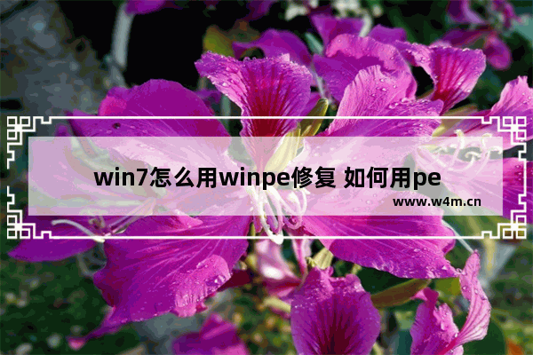 win7怎么用winpe修复 如何用pe修复win7系统