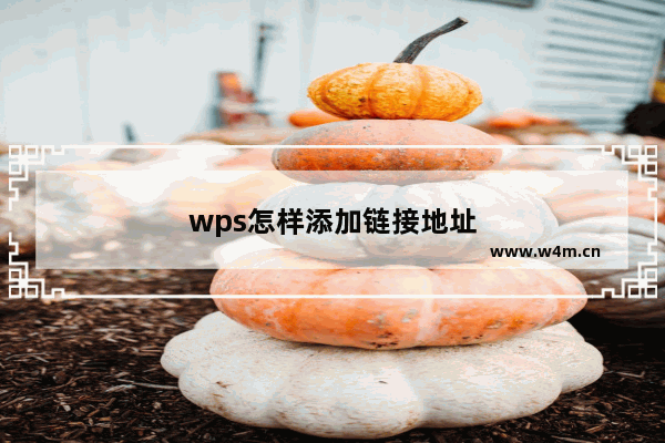 wps怎样添加链接地址