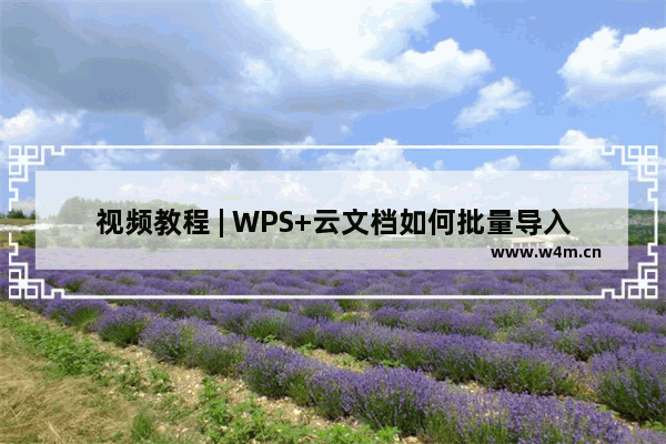 视频教程 | WPS+云文档如何批量导入成员