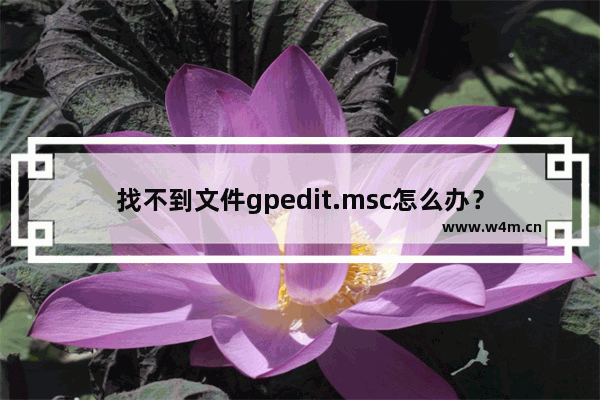 找不到文件gpedit.msc怎么办？