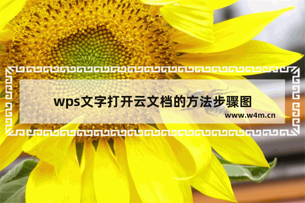 wps文字打开云文档的方法步骤图