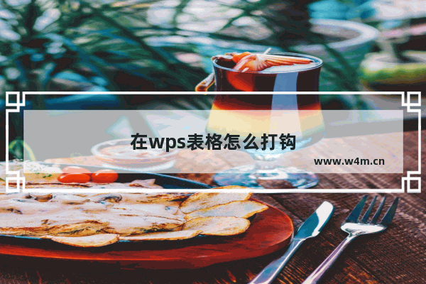 在wps表格怎么打钩