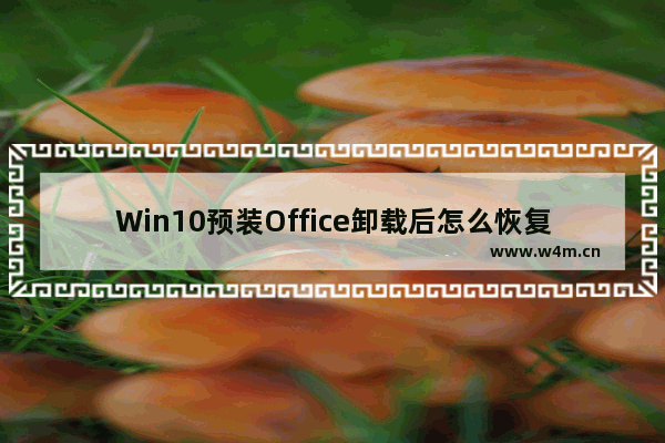 Win10预装Office卸载后怎么恢复？预装Office卸载了的找回方法