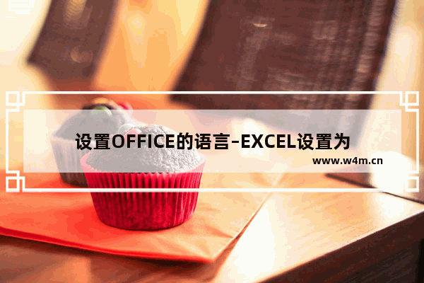 设置OFFICE的语言–EXCEL设置为中文