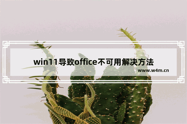 win11导致office不可用解决方法