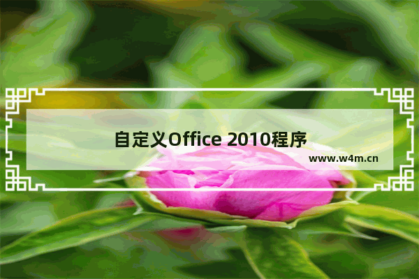 自定义Office 2010程序