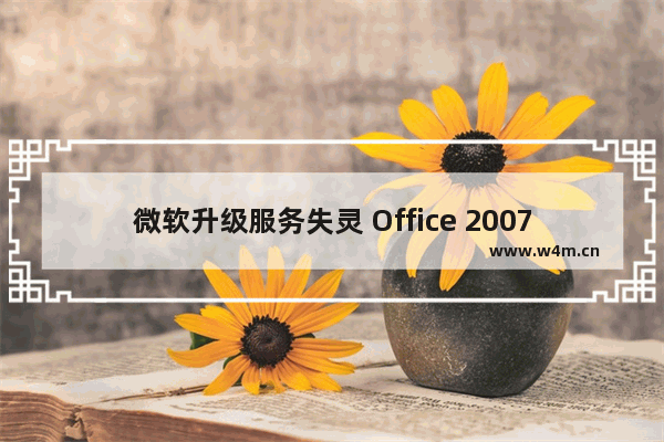 微软升级服务失灵 Office 2007用户受牵连