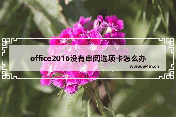 office2016没有审阅选项卡怎么办