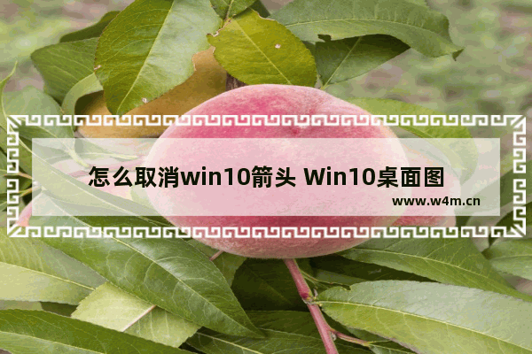 怎么取消win10箭头 Win10桌面图标箭头