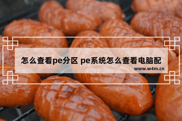 怎么查看pe分区 pe系统怎么查看电脑配置