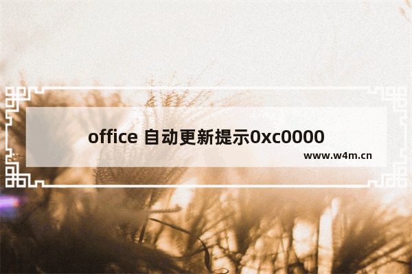 office 自动更新提示0xc0000142错误 解决办法