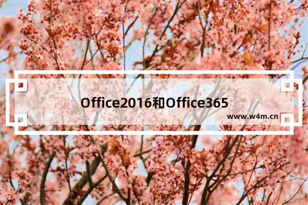 Office2016和Office365有什么区别