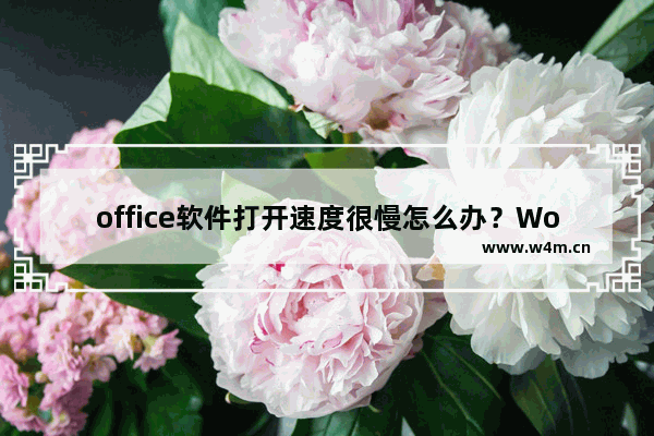 office软件打开速度很慢怎么办？Word启动速度慢如何解决？