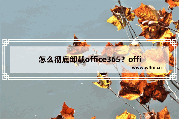 怎么彻底卸载office365？office365彻底卸载教程