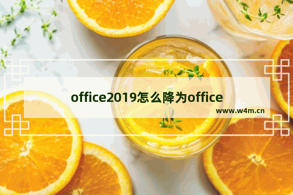 office2019怎么降为office2016版本？