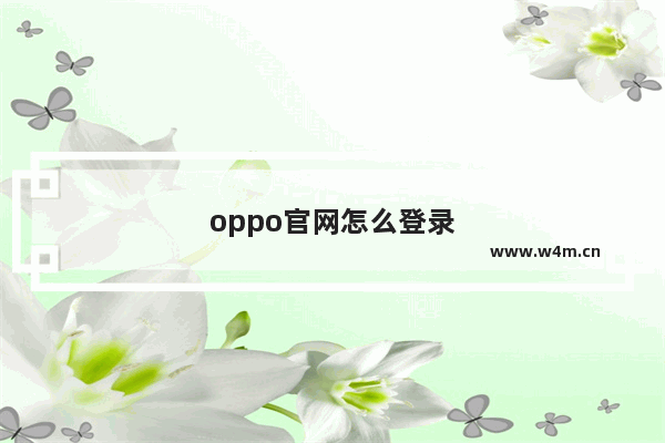 oppo官网怎么登录