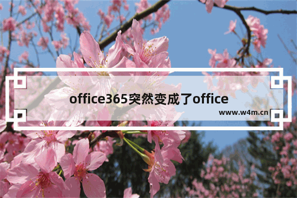 office365突然变成了office2019解决方法