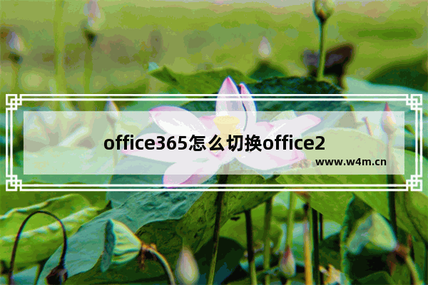 office365怎么切换office2016？office365切换office2016教程