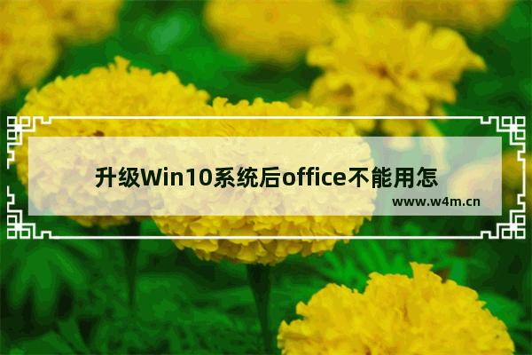 升级Win10系统后office不能用怎么办